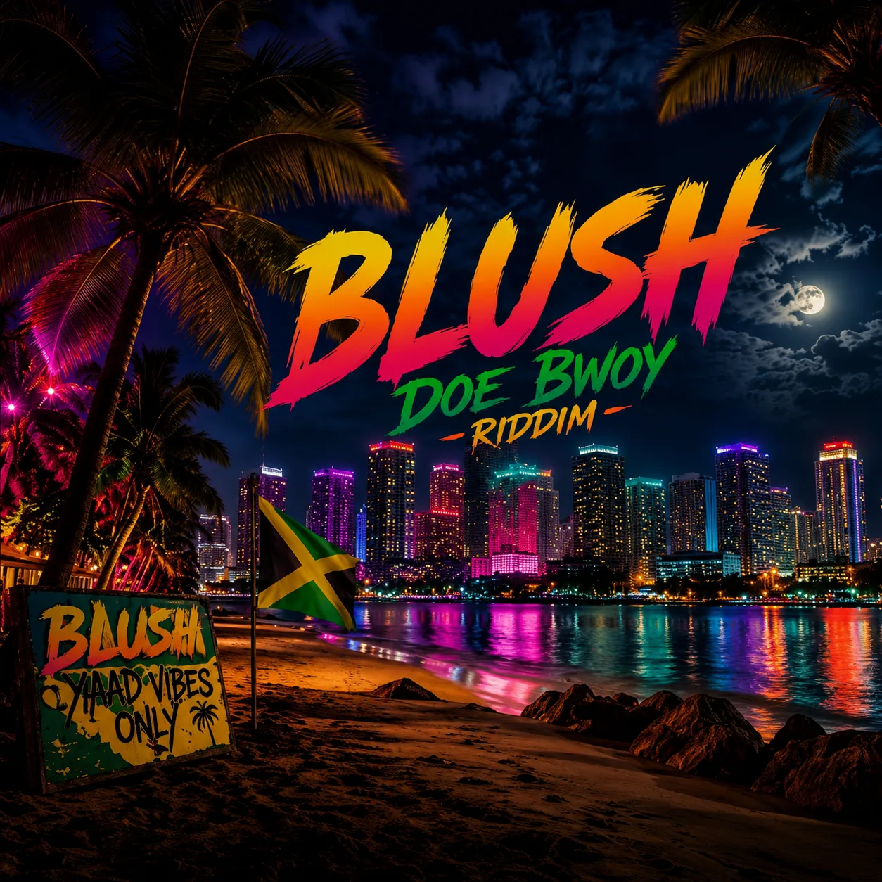 Cover artwork for Doe Bwoy's single Blush