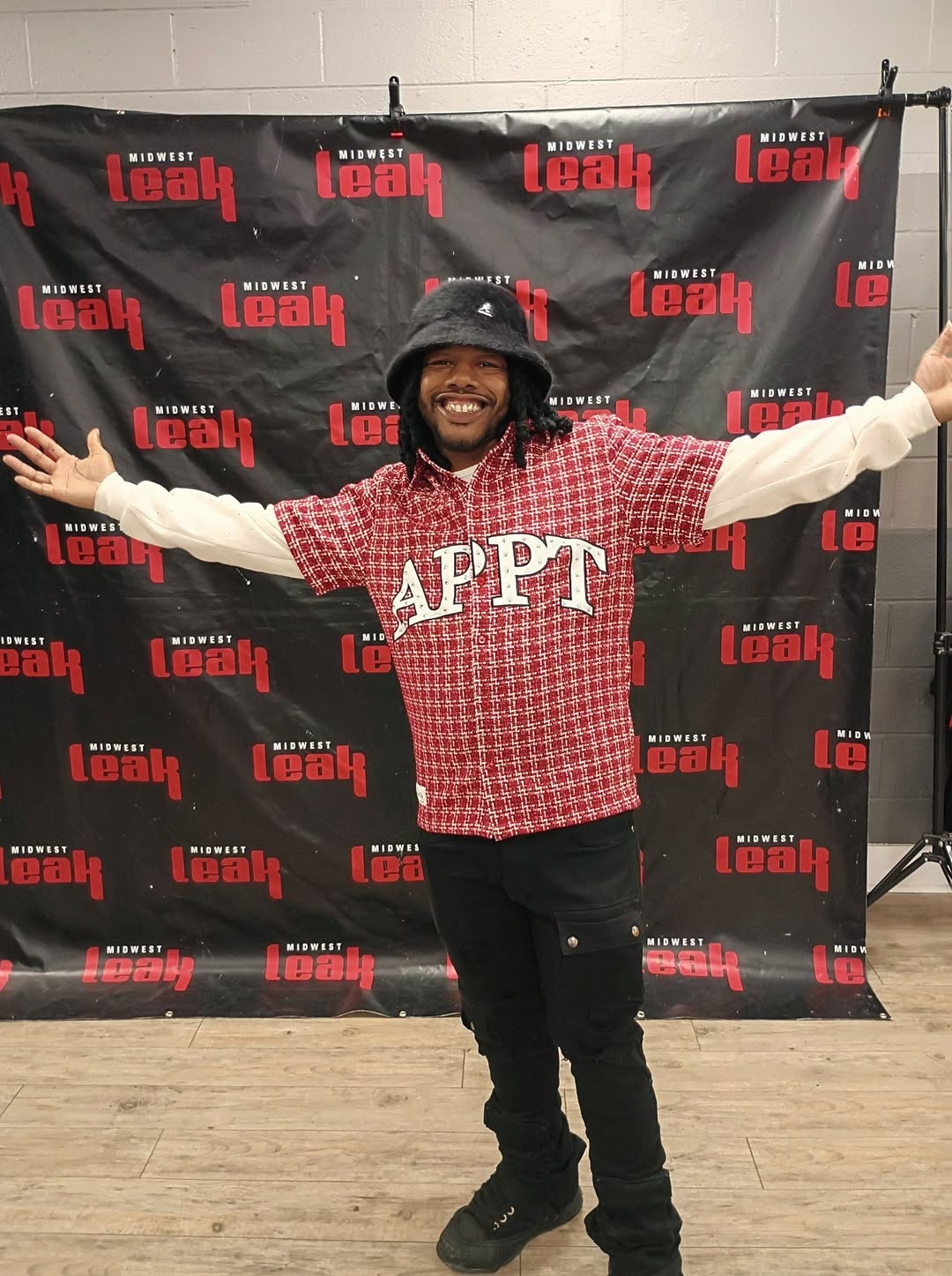 Independent artist and FVTV founder Keylo Nsane smiling at a media event