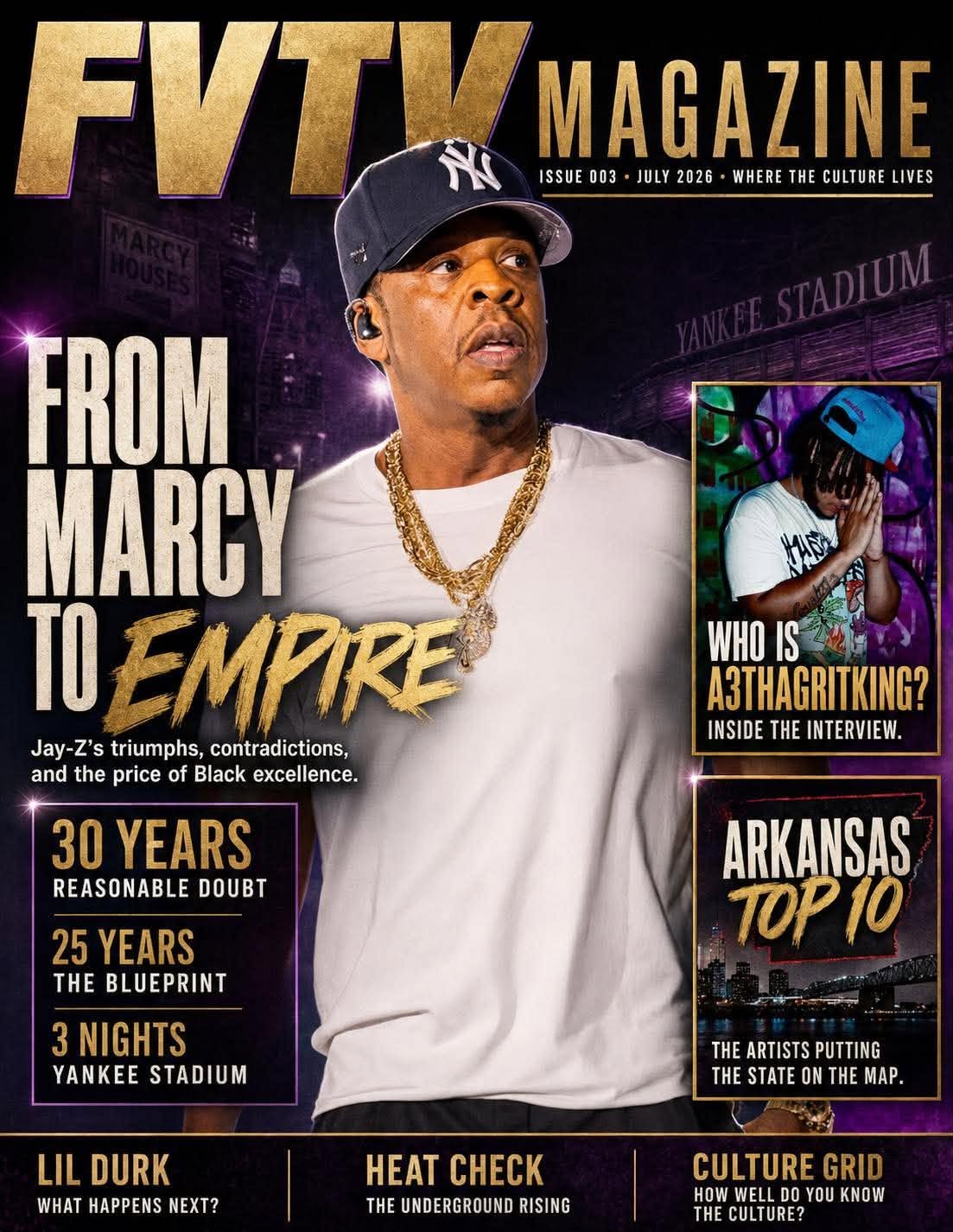 FVTV Magazine Issue 003 cover featuring From Marcy to Empire
