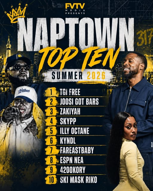 FVTV Naptown Top Ten Summer 2026 cover